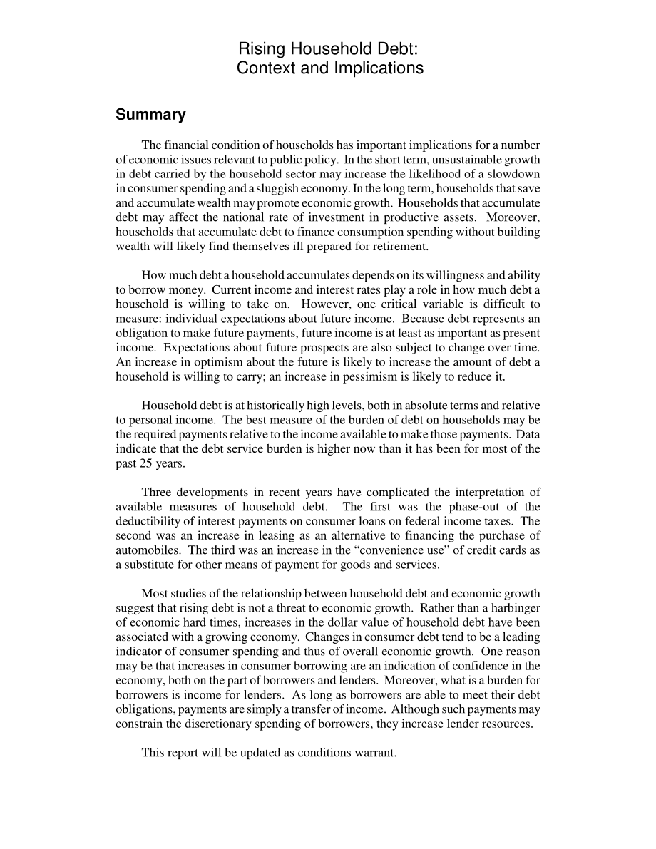 [20080617]RL34538_家庭债务增加：背景和影响.pdf_第2页