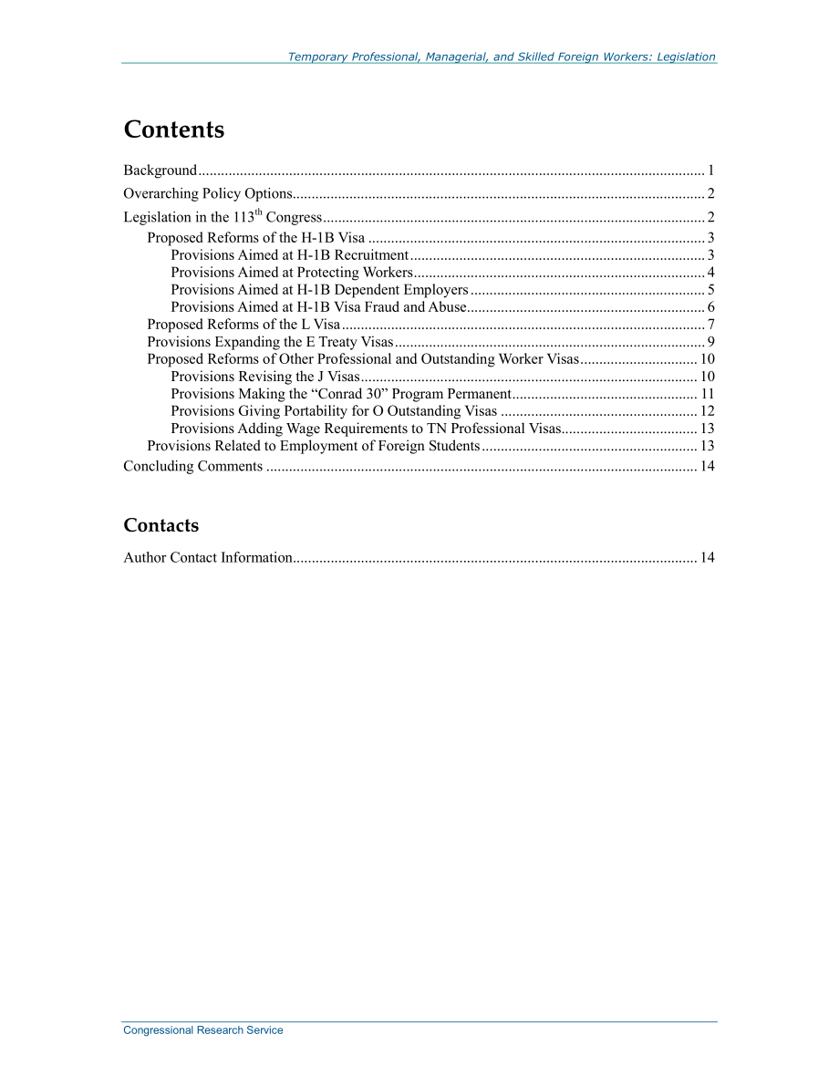 [20140930]R43745_临时专业、管理和熟练外籍工人：第113届国会的立法.pdf_第3页