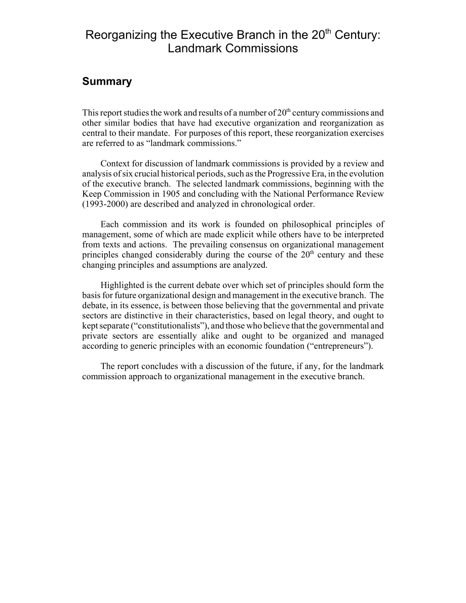 [20020610]RL31446_20世纪重组行政部门：里程碑式佣金.pdf_第2页