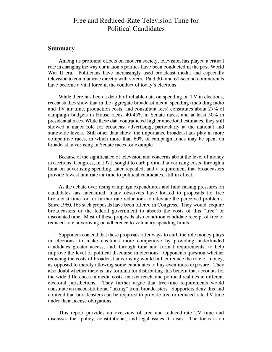 [19970707]97-680GOV_为潜在候选人提供免费和低价电视时间.pdf_第3页
