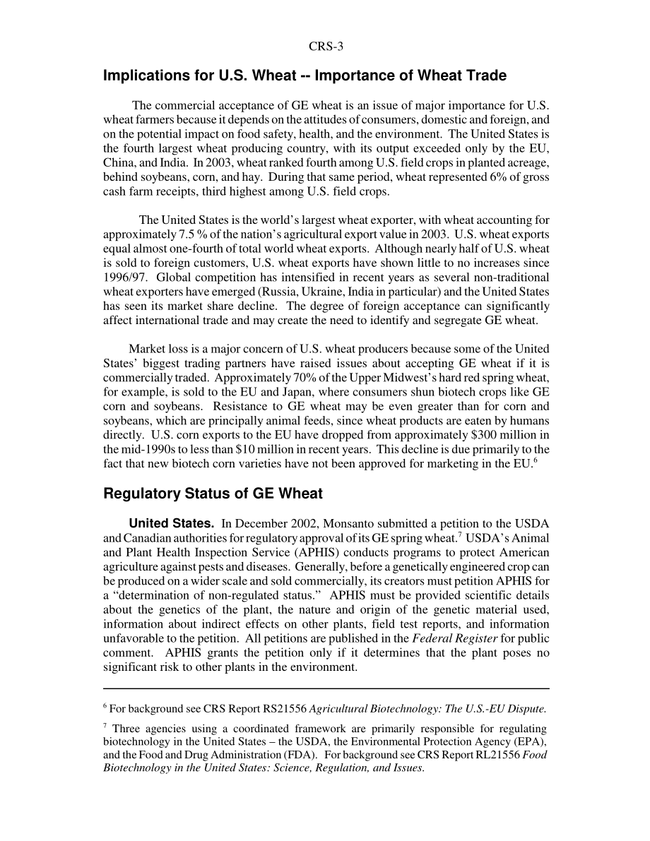 [20041104]RS21620_北美转基因小麦的现状.pdf_第3页