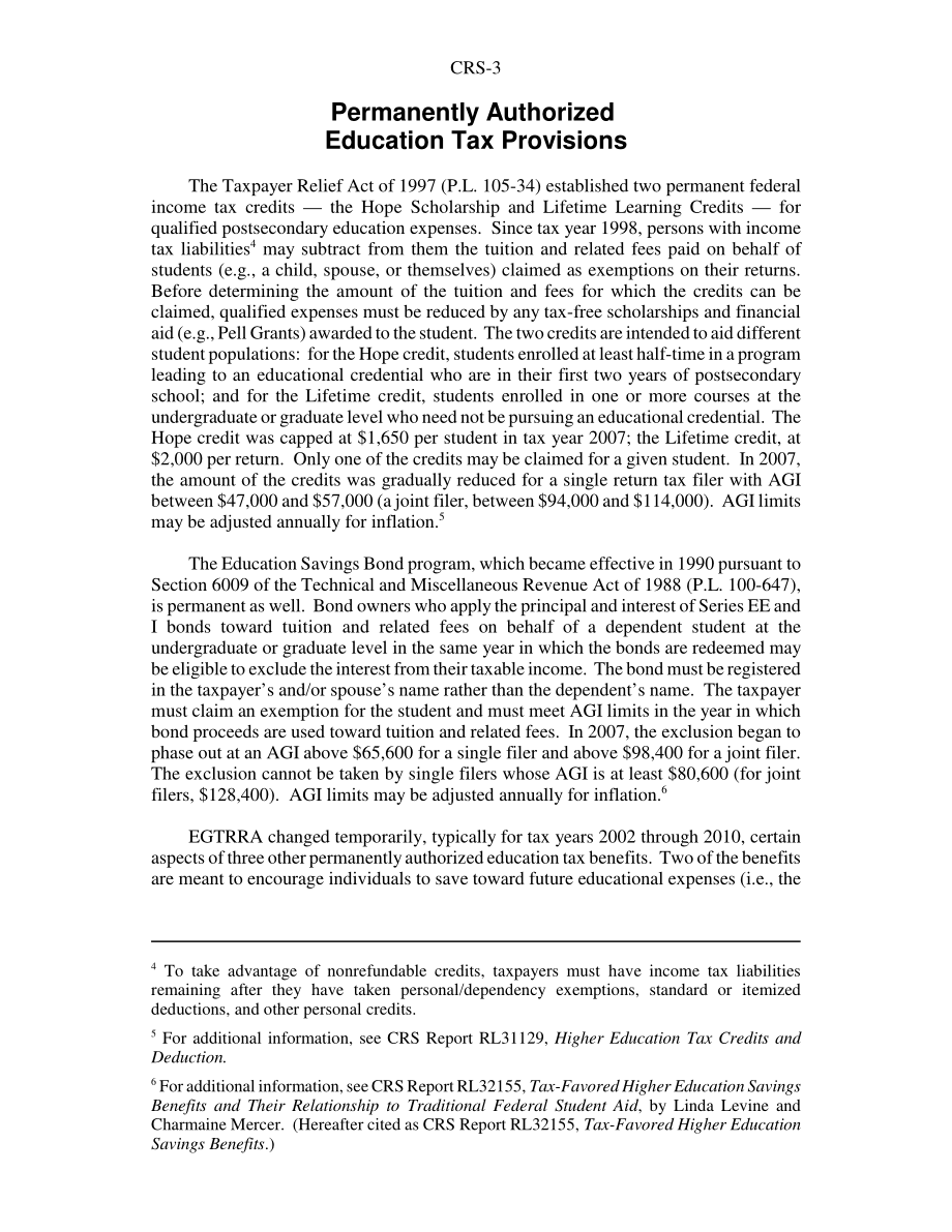 [20081003]RS21870_教育税收优惠：它们是永久的还是临时的？.pdf_第3页