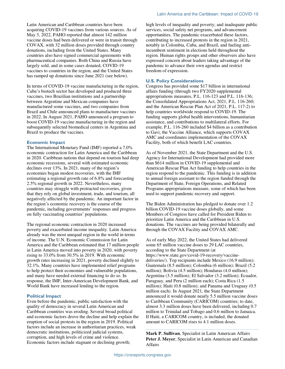 [20220504]IF11581_拉丁美洲和加勒比：2019冠状病毒疾病的影响.pdf_第2页