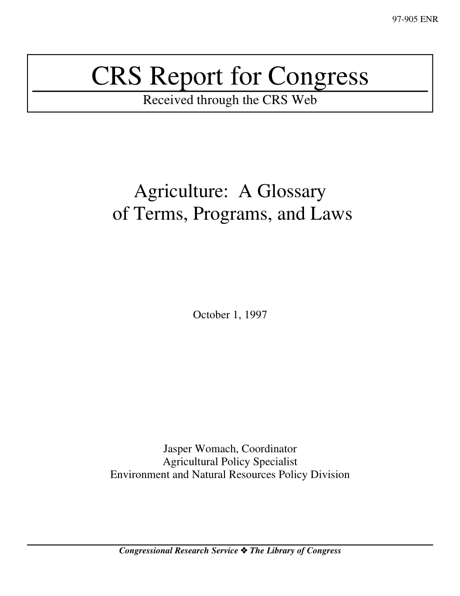 [19971001]97-905ENR_农业：术语、程序和法律的词汇表.pdf_第1页