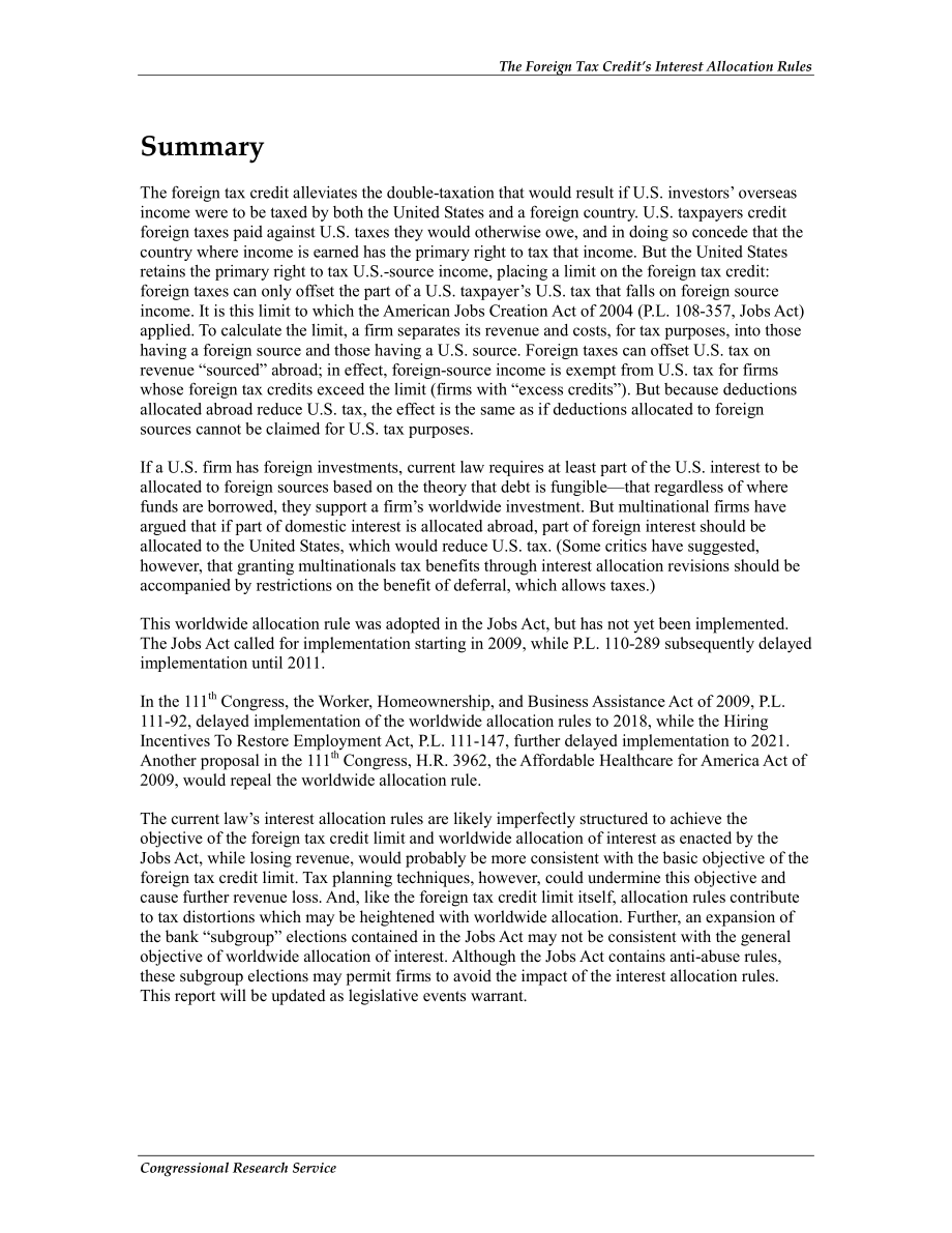 [20100319]RL34494_外国税收抵免的利息分配规则.pdf_第2页