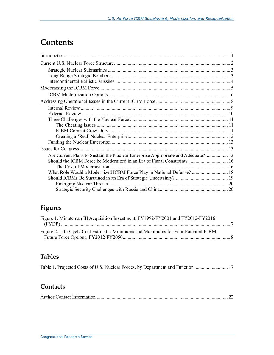 [20150624]R44103_美国空军洲际弹道导弹保障、现代化和资本重组：国会背景和议题.pdf_第3页