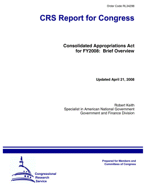 [20080421]RL34298_Consolidated Appropriations Act for FY2008 简要概述.pdf