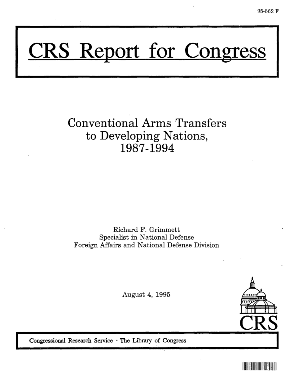[19950804]95-862_1987-1994年向发展中国家转让常规武器.pdf_第1页