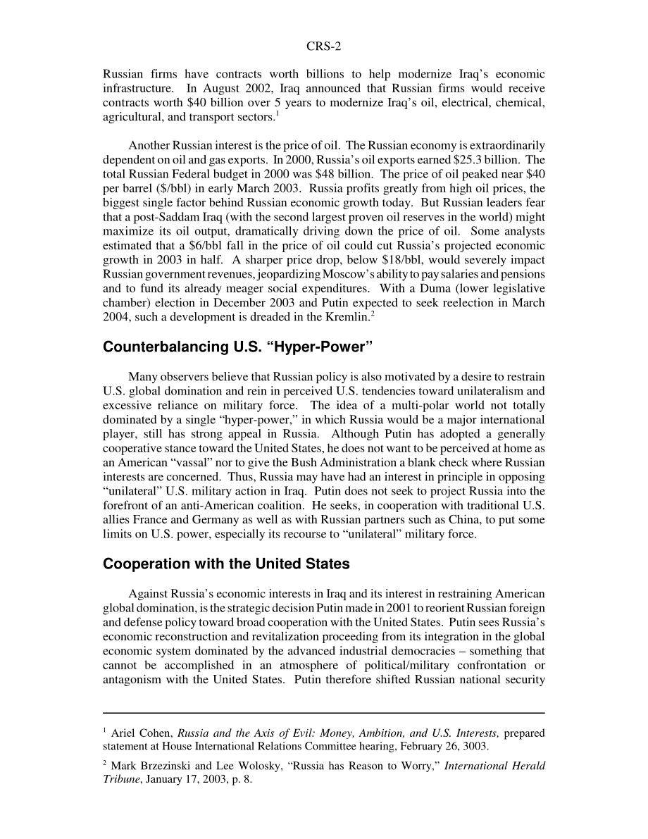 [20030414]RS21462_俄罗斯与伊拉克战争.pdf_第2页