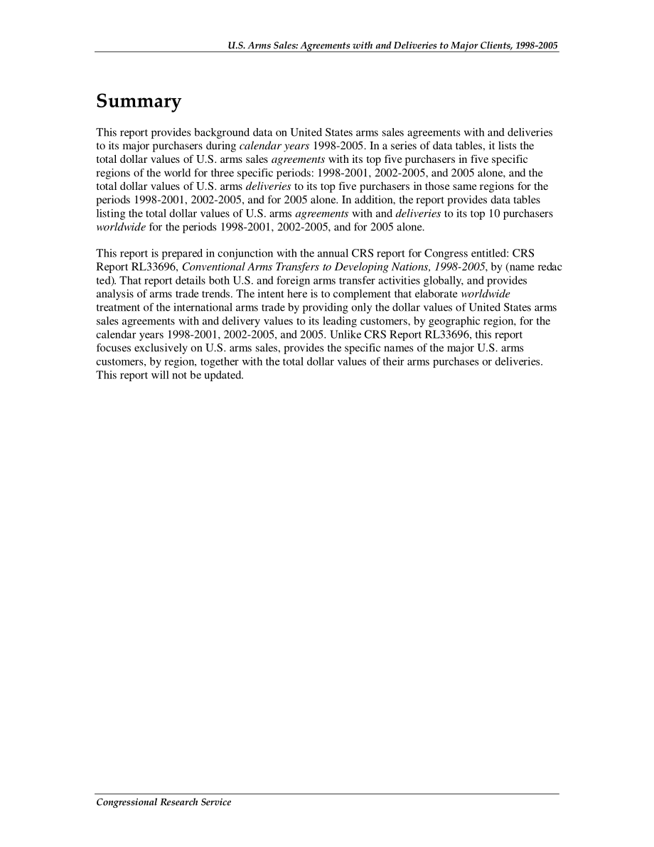 [20061215]RL33758_美国军售：1998-2005年与主要客户的协议和交付.pdf_第2页
