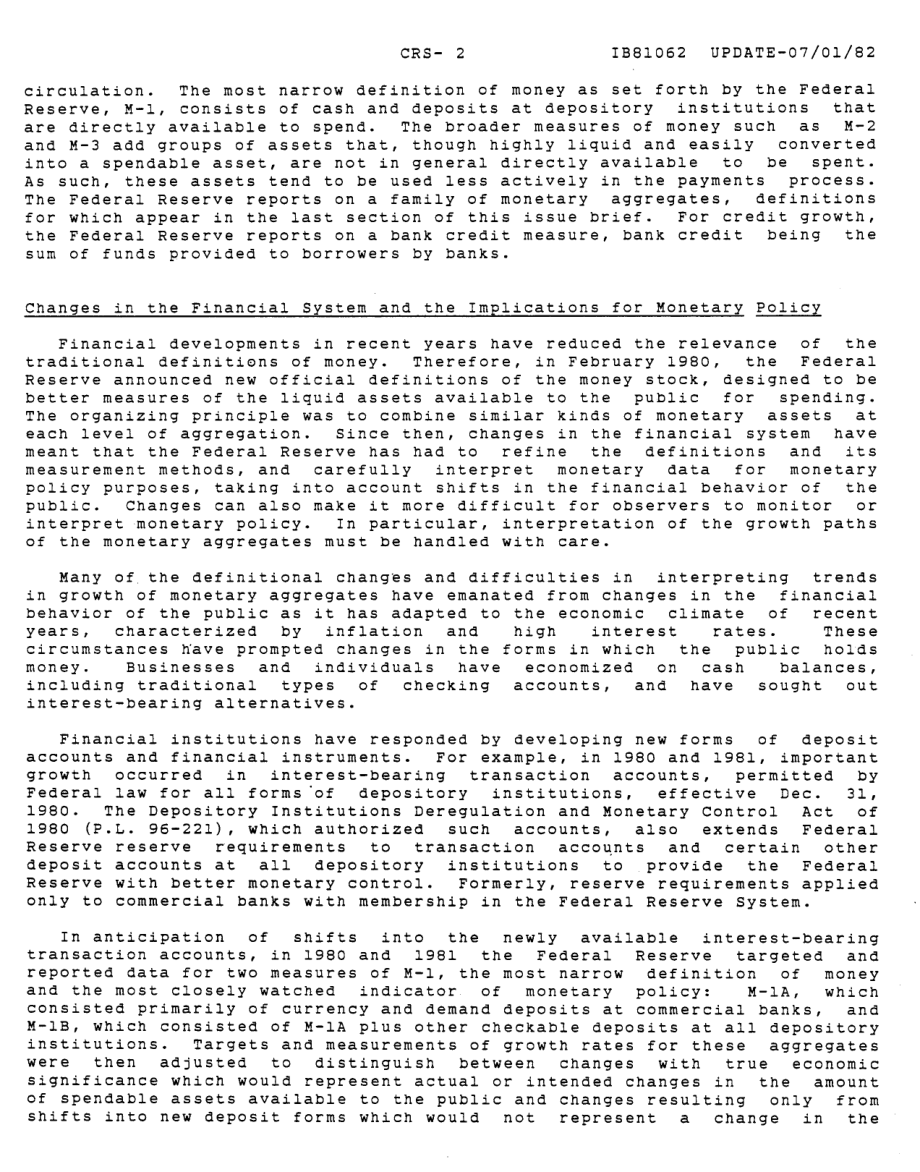 [19820701]IB81062_货币政策：最近的变化和现状.pdf_第3页