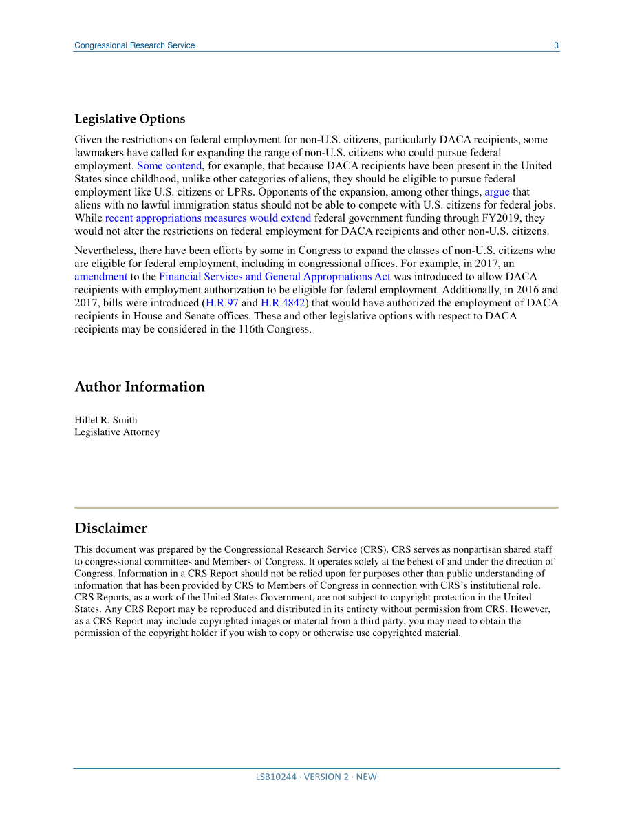 [20190115]LSB10244_DACA接受者是否有资格获得联邦就业？.pdf_第3页