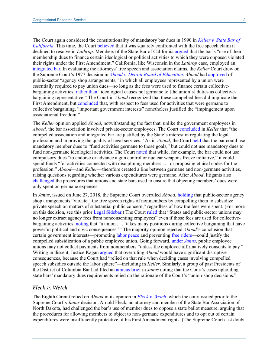 [20181219]LSB10233_酒吧会费还是不？强制收费和第一修正案.pdf_第2页