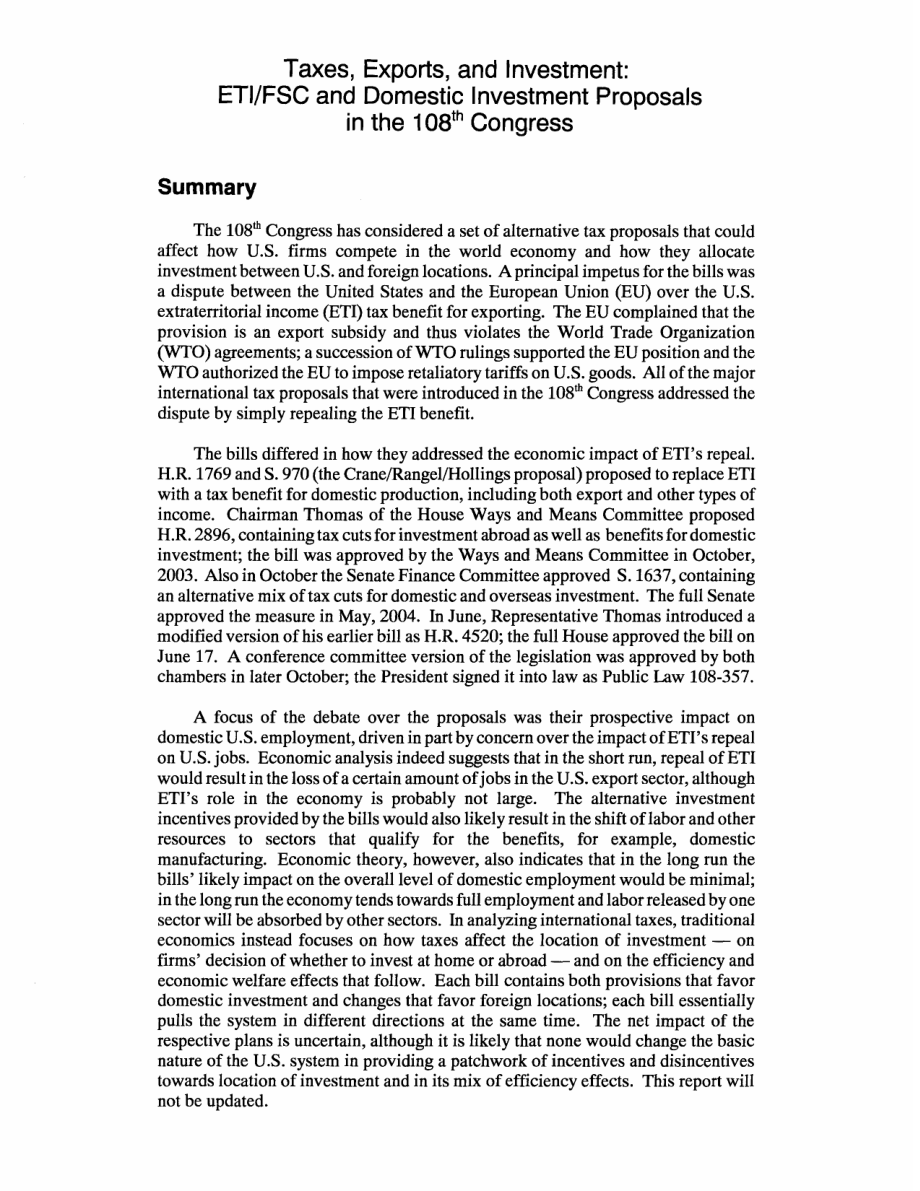 [20041105]RL32066_税收、出口和投资：第108届大会ETIFSC和国内投资提案.pdf_第2页