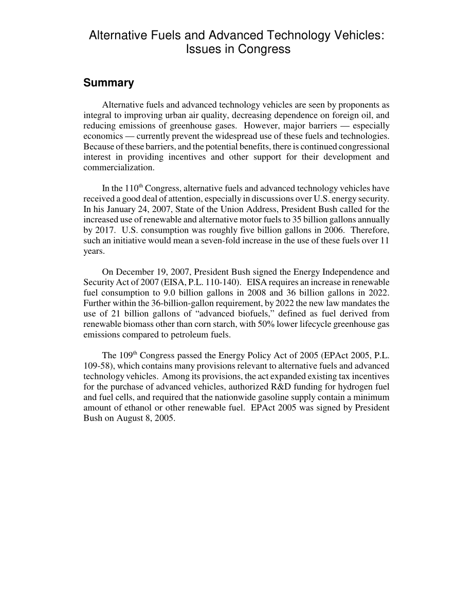 [20080201]RL33564_替代燃料和先进技术车辆：国会议题.pdf_第2页