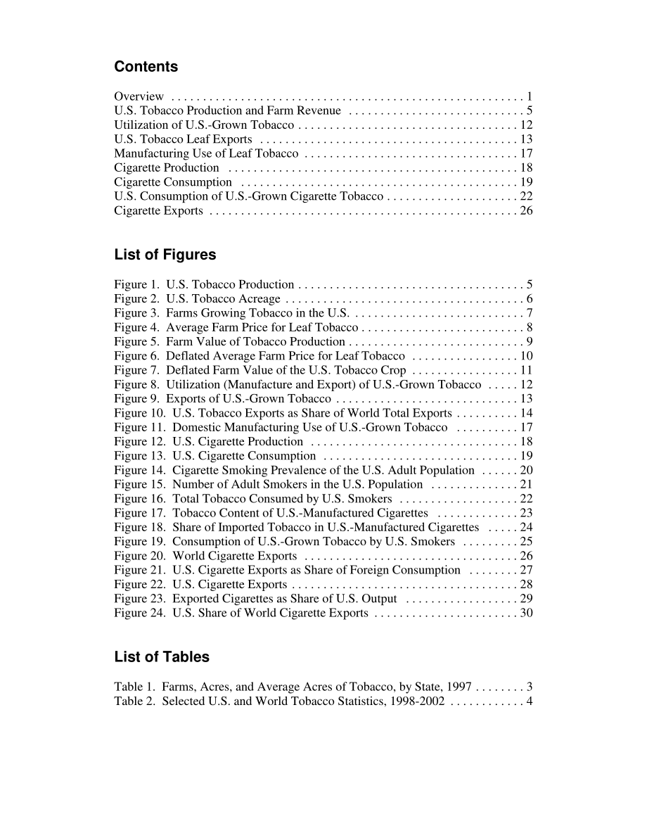 [20030603]RL30947_美国烟草生产、消费和出口趋势.pdf_第3页