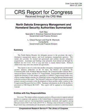 [20040323]RS21798_北达科他州应急管理和国土安全法定机构总结.pdf