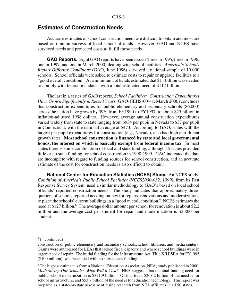 [20060127]RS20171_学校设施基础设施：背景和立法提案.pdf_第3页
