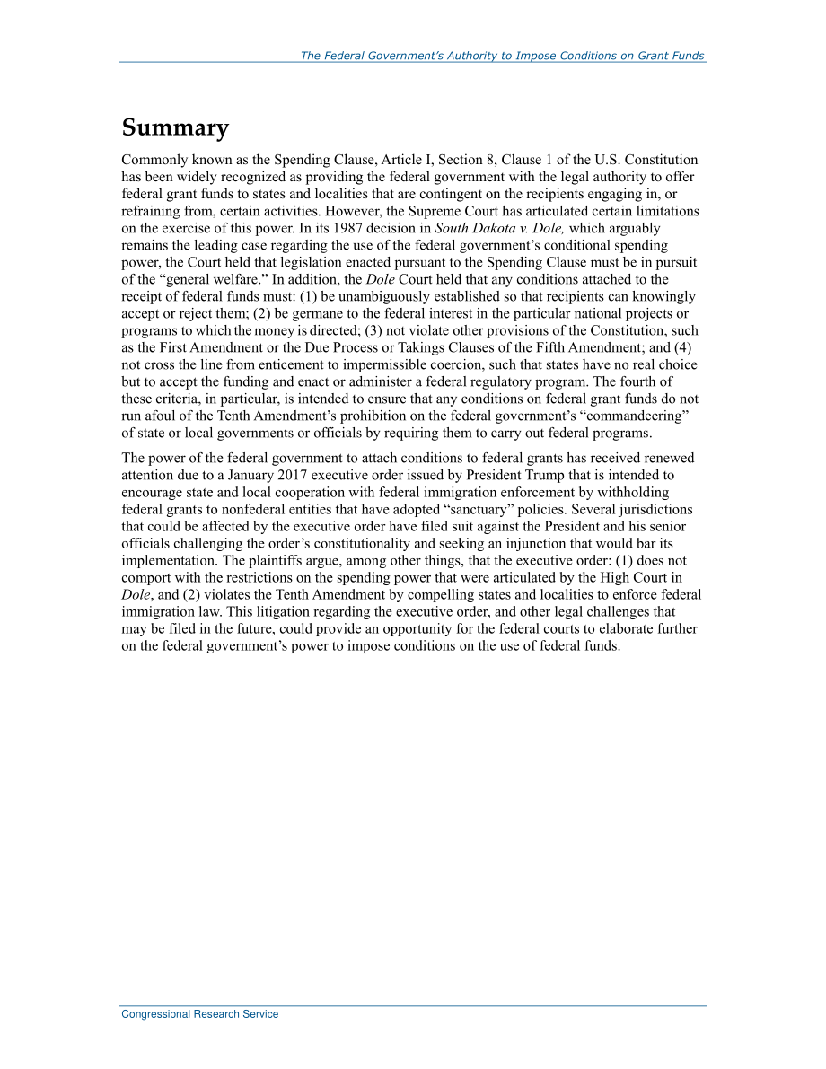 [20170323]R44797_联邦政府对补助金施加条件的权力.pdf_第2页