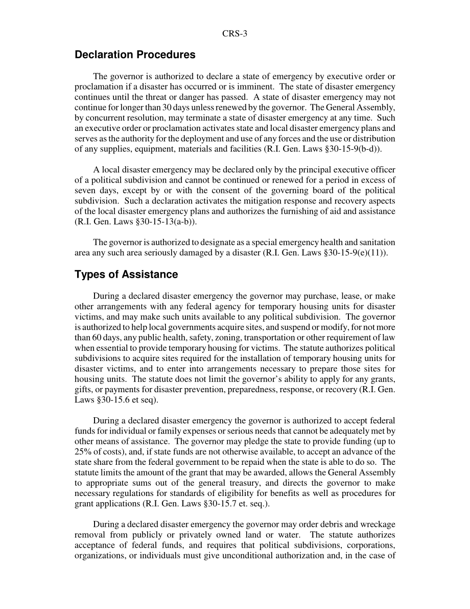 [20040624]RS21873_罗得岛州应急管理和国土安全法定机构总结.pdf_第3页