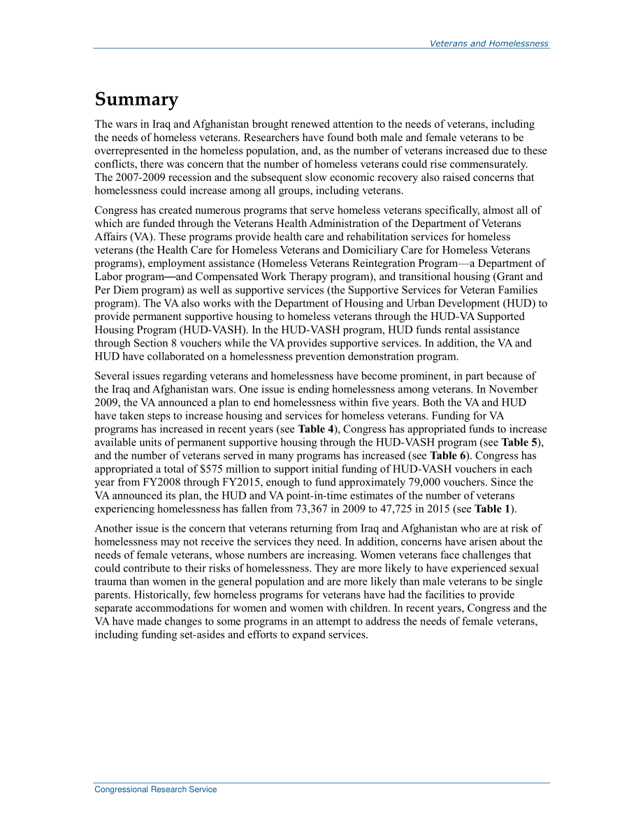 [20151130]RL34024_退伍军人和无家可归者.pdf_第2页
