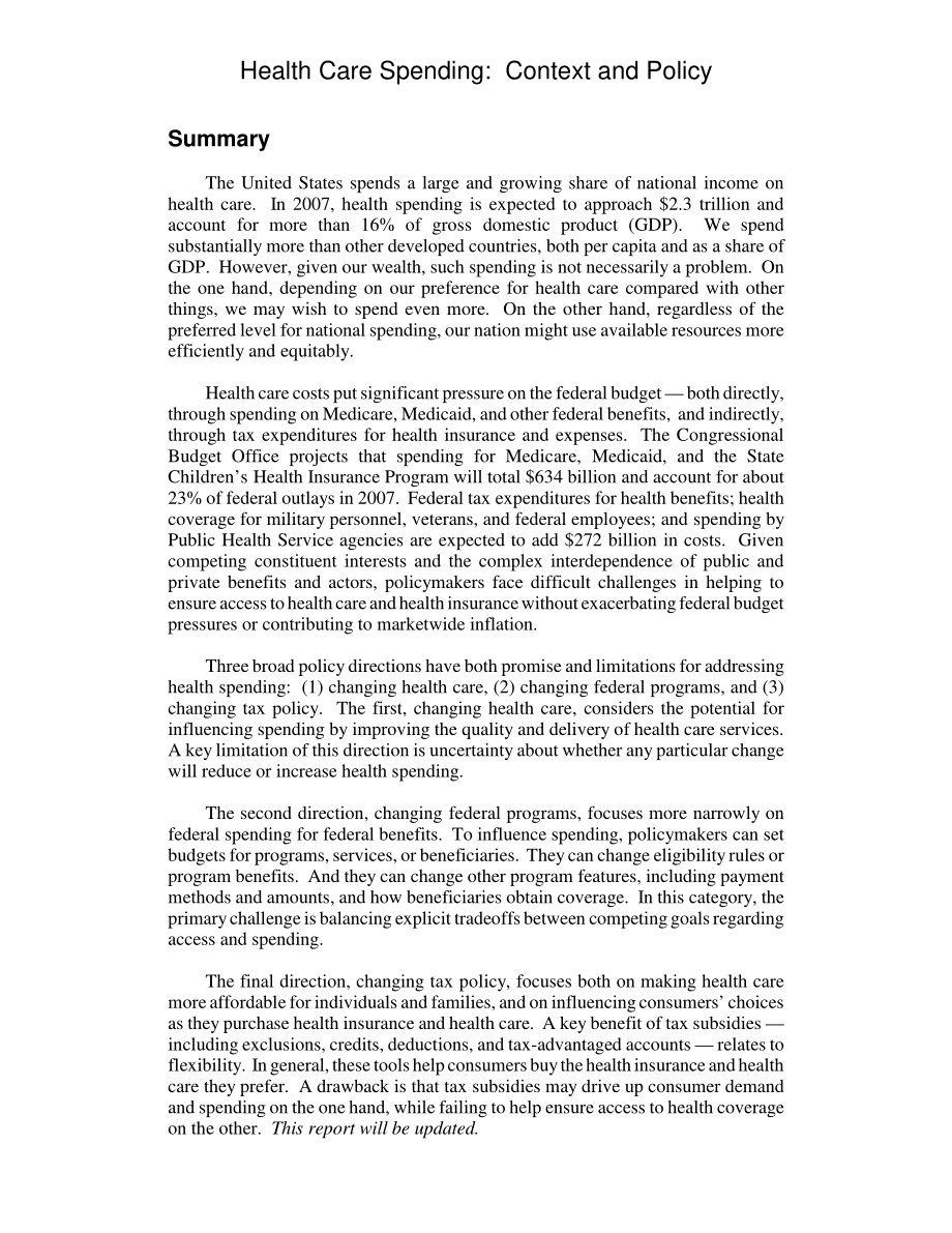 [20071002]RL32545_医疗保健支出：背景和政策.pdf_第2页