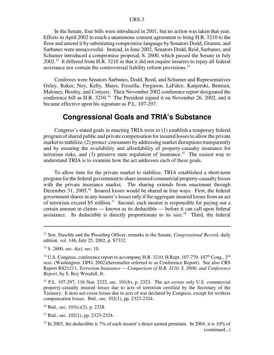 [20060112]RS21444_2002年《恐怖主义风险保险法》：准备金摘要.pdf_第3页
