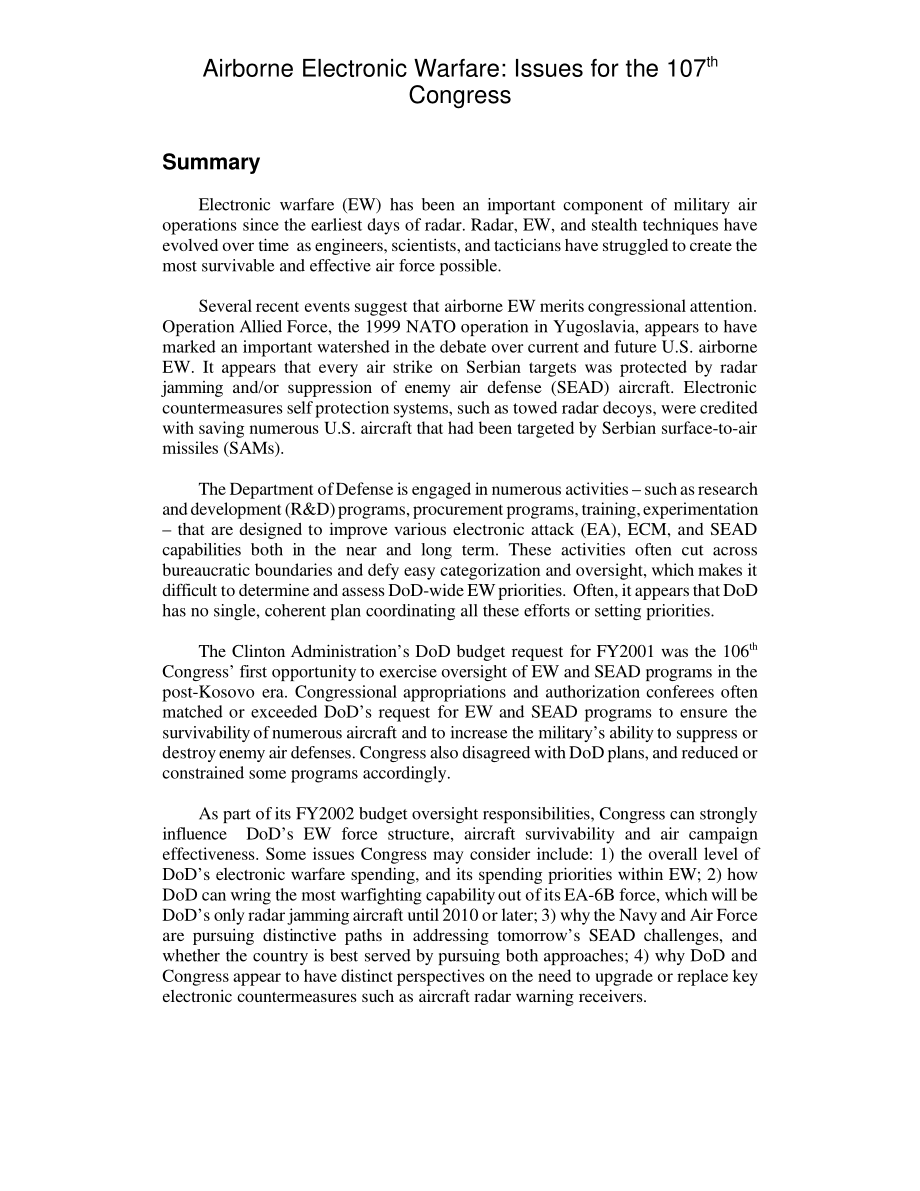 [20010209]RL30841_机载电子战：第107届国会议题.pdf_第2页
