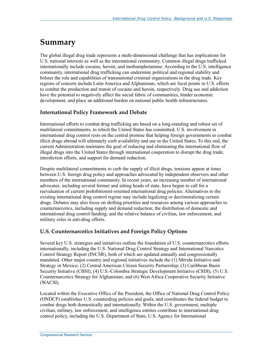 [20150319]RL34543_国际药物管制政策：背景和美国的回应.pdf_第2页