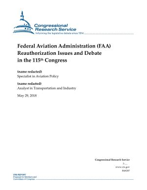 [20180529]R45207_美国联邦航空管理局（FAA）第115届国会重新授权问题和辩论.pdf