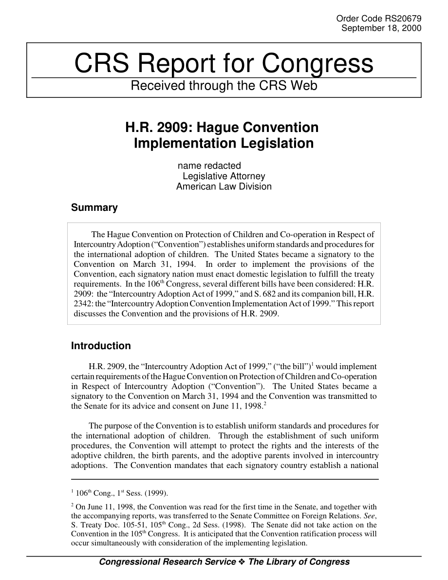 [20000918]RS20679_H、 R.2909 海牙公约实施立法.pdf_第1页