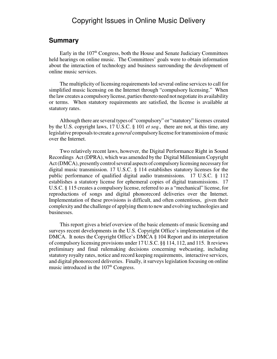 [20020604]RL31029_在线音乐交付中的版权问题.pdf_第2页