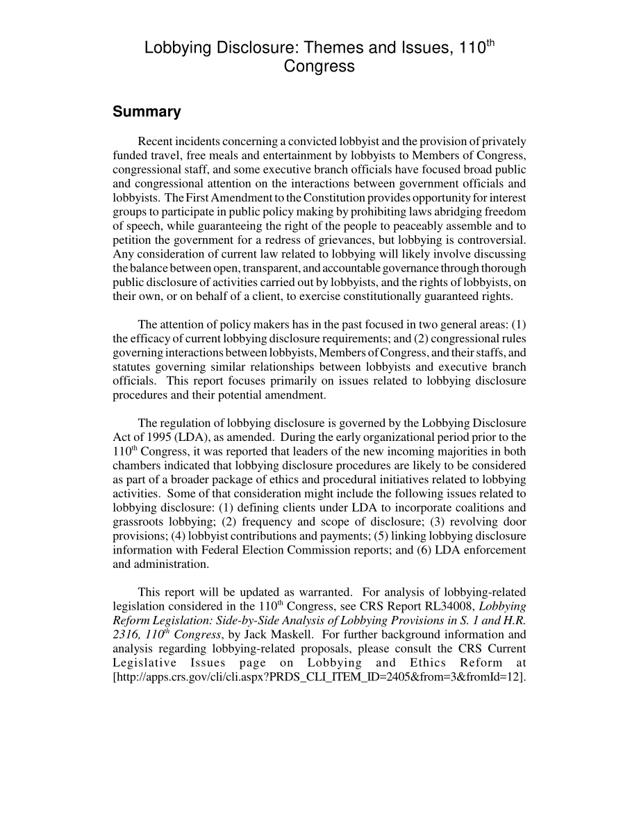 [20070529]RL33798_游说披露：第110届大会主题和议题.pdf_第2页