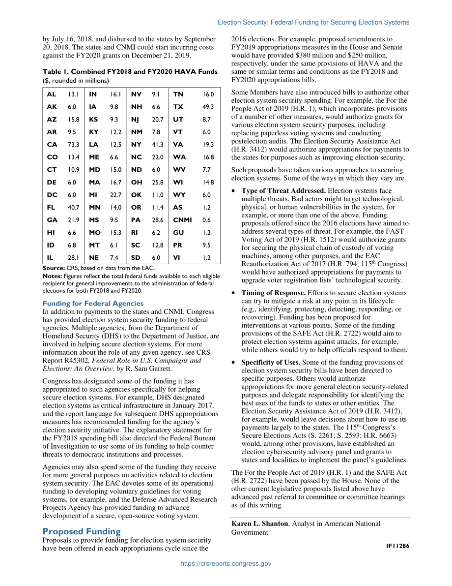 [20200312]IF11286_选举安全：保障选举制度的联邦资金.pdf_第2页
