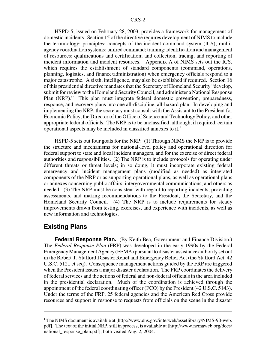 [20040802]RS21697_国家应对计划的组成部分和选定问题概述.pdf_第2页