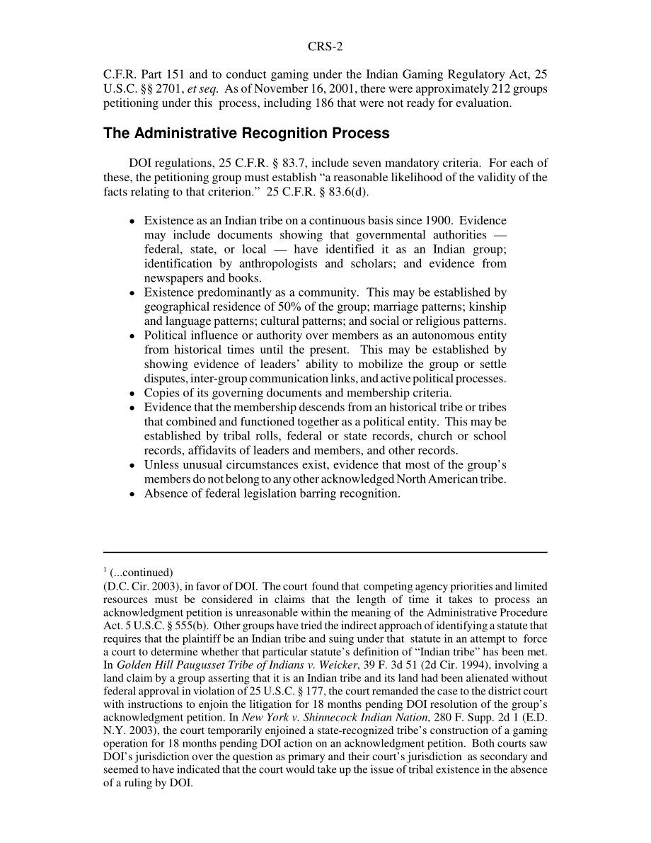[20050325]RS21109_印第安事务局将群体确认为印第安部落的程序.pdf_第2页