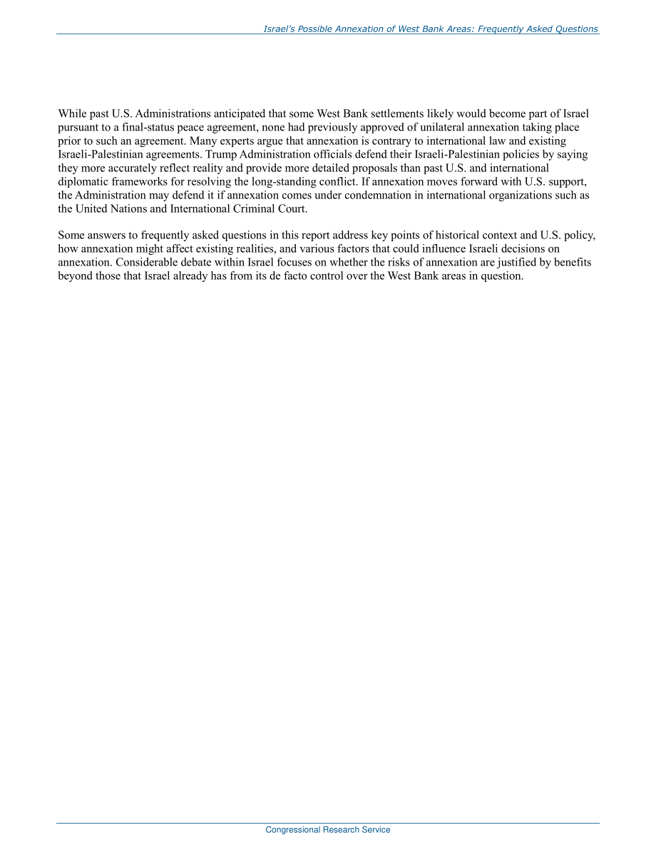 [20200714]R46433_以色列可能吞并西岸地区：常见问题解答.pdf_第3页