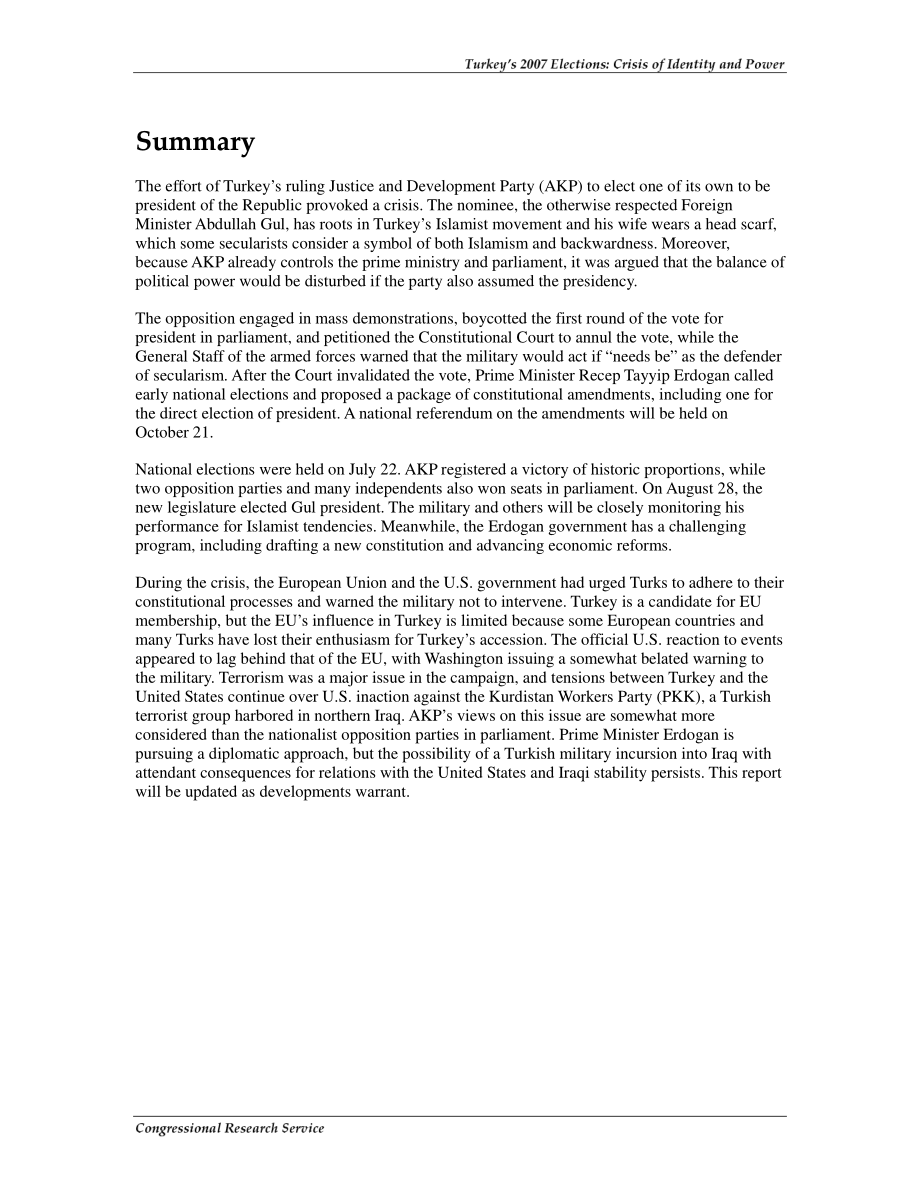 [20070910]RL34039_土耳其2007年选举：身份与权力危机.pdf_第2页