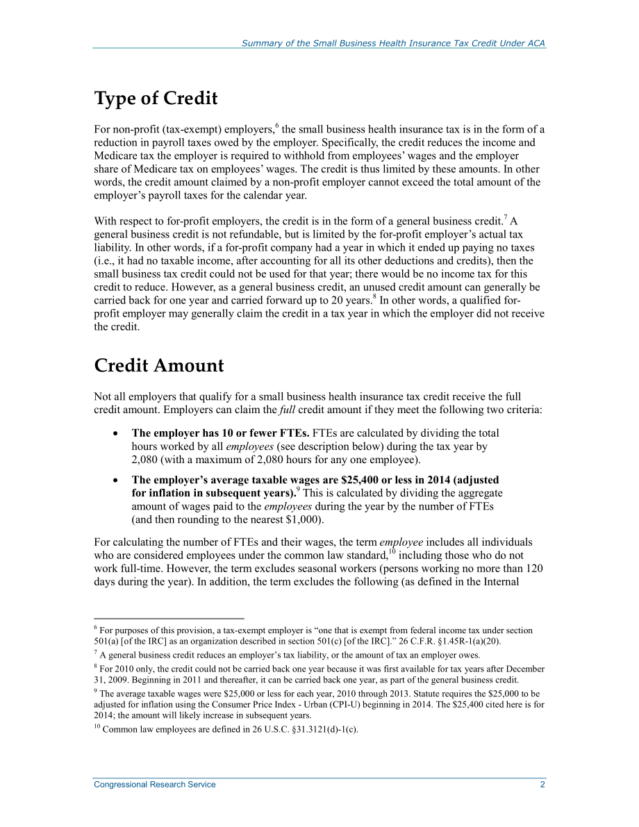 [20141104]R41158_ACA下的小企业健康保险税收抵免汇总.pdf_第3页