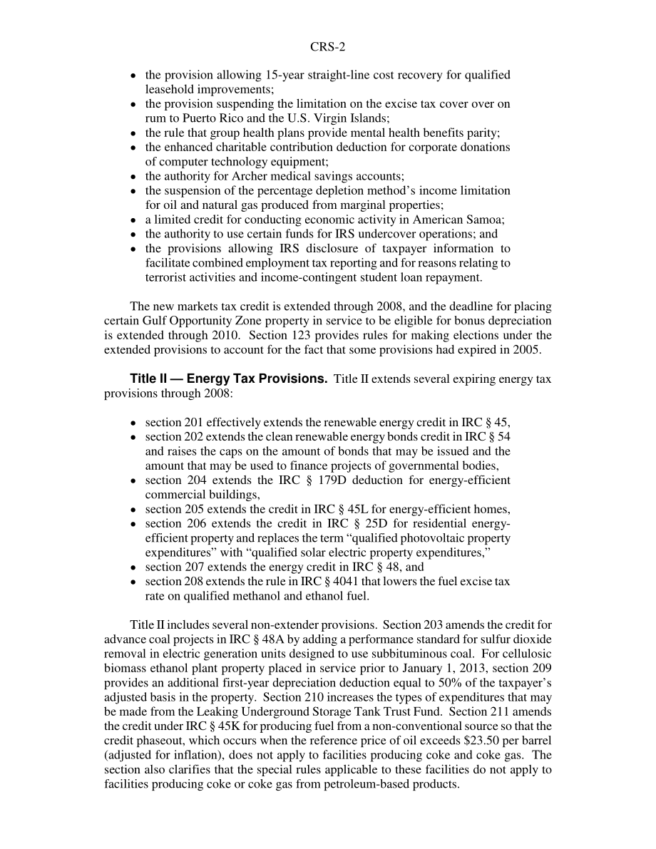 [20061214]RS22551_2006年税收减免和医疗法案中的税收规定（H.R.6111).pdf_第2页