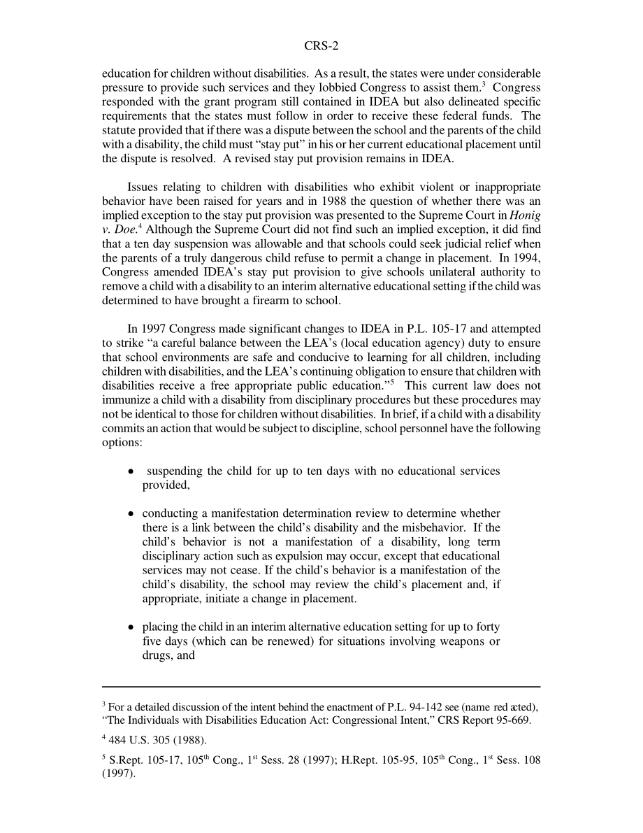 [20010622]RS20947_H.R.关于残疾儿童纪律的修正案第107届国会.pdf_第2页