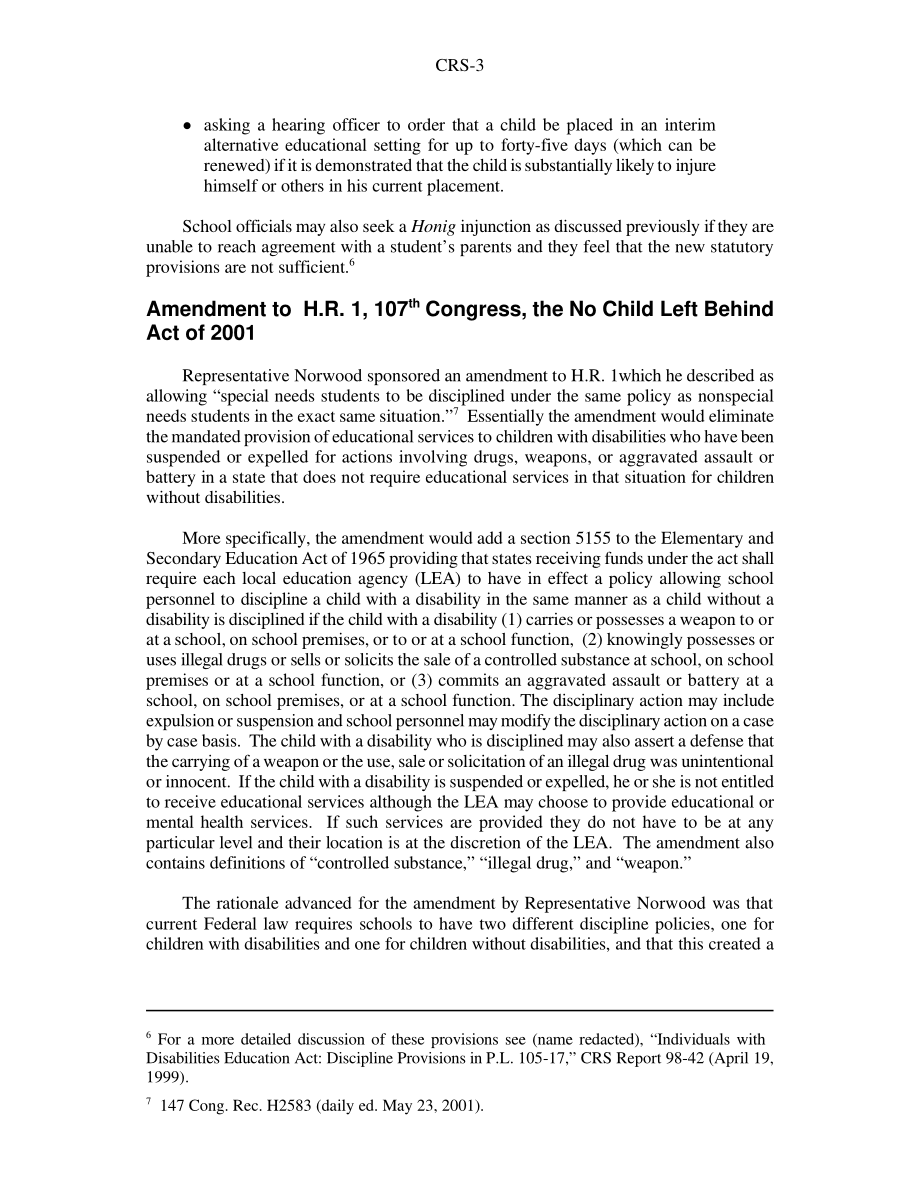 [20010622]RS20947_H.R.关于残疾儿童纪律的修正案第107届国会.pdf_第3页