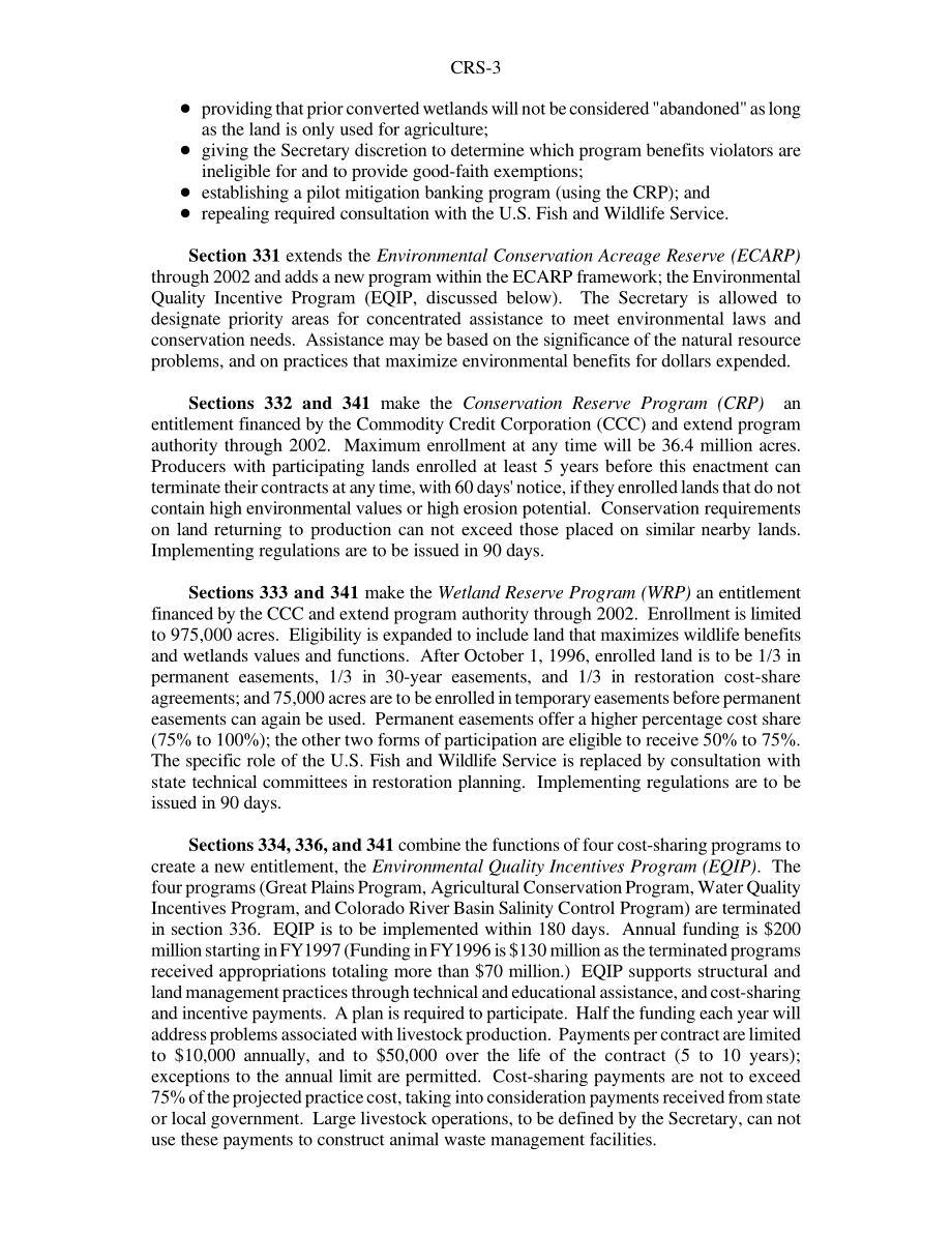 [19960411]96-330_1996年农业法案中的保护条款：摘要.pdf_第3页