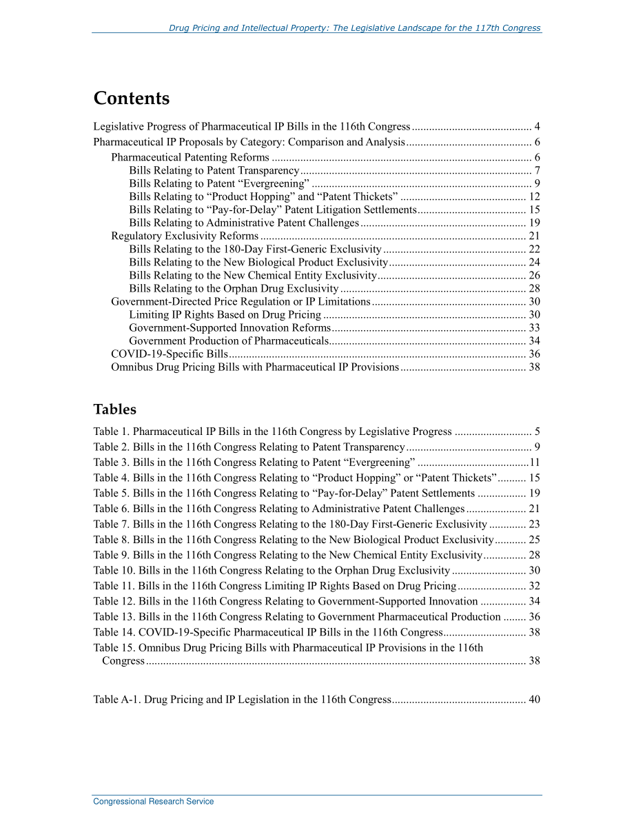 [20210331]R46741_药品定价和知识产权：第117届国会的立法格局.pdf_第3页