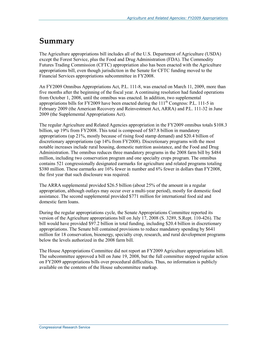 [20090701]R40000_农业和相关机构：2009财年拨款.pdf_第2页