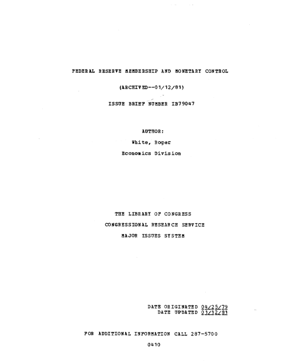 [19810112]IB79047_美联储成员资格和货币管制.pdf_第1页
