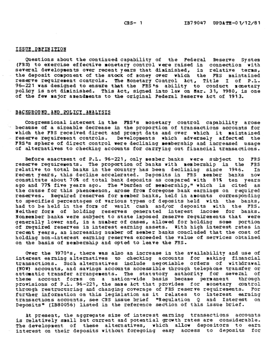 [19810112]IB79047_美联储成员资格和货币管制.pdf_第2页