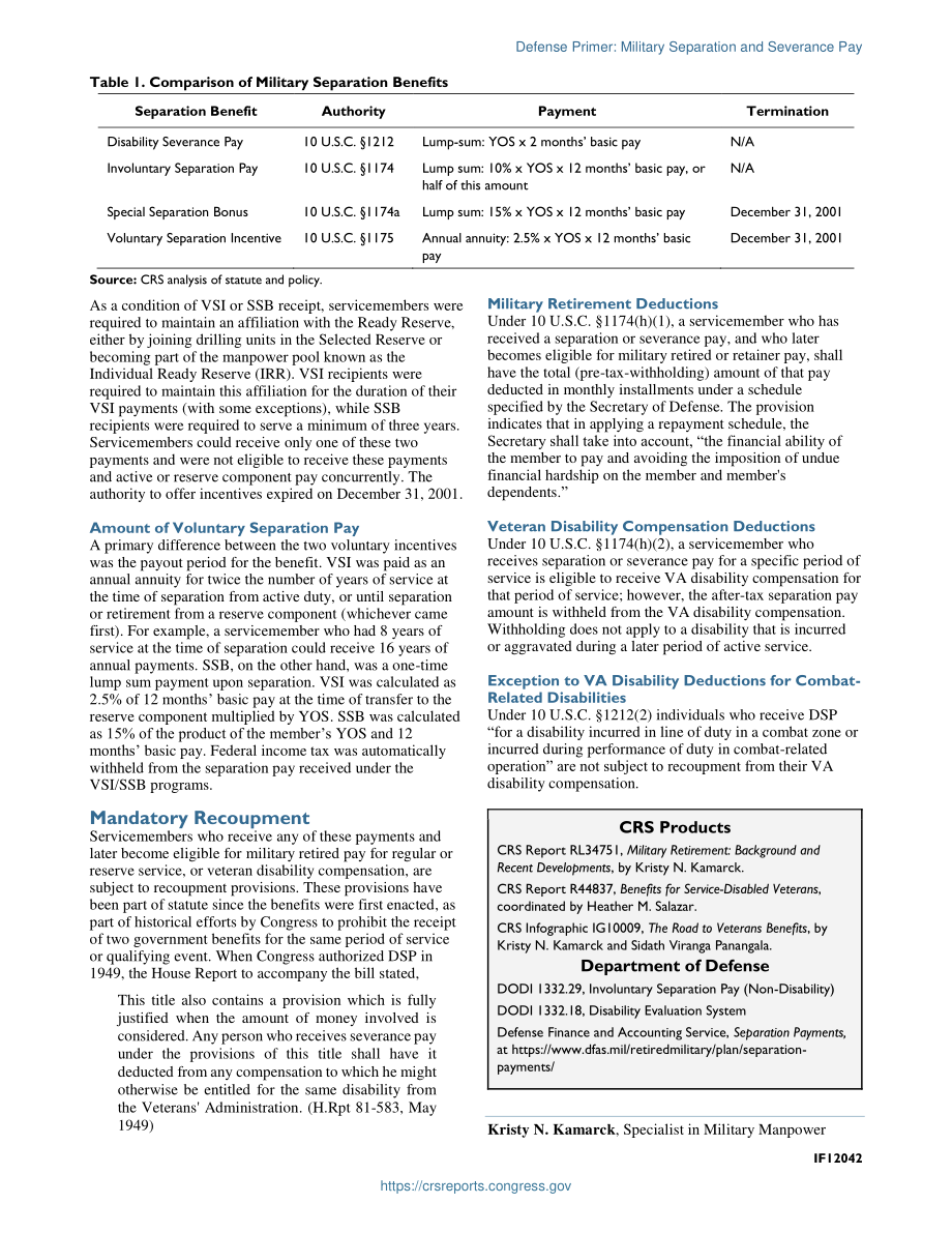 [20220211]IF12042_防务基础：军人离职和遣散费.pdf_第2页