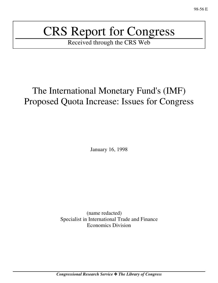 [19980116]98-56_国际货币基金组织（IMF）提议增加配额：国会议题.pdf_第1页