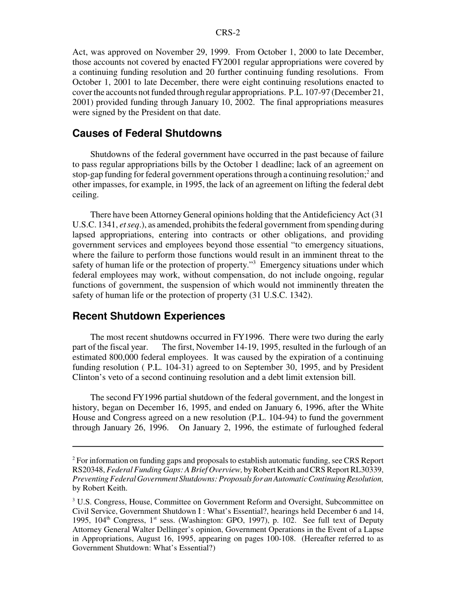 [20021101]98-844GOV_联邦政府关门：原因、影响和过程.pdf_第2页
